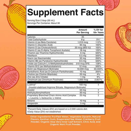 Liquid Morning Multivitamin + Hair Growth, MRO